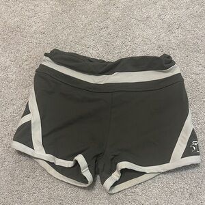 Women’s Athletic Shorts with Contrast Trim - Black/Gray